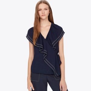 NWT Tory Burch Navy Adelia Top